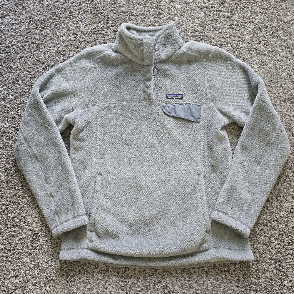 Patagonia Women's Re-tool Snap-T Fleece Pullover Grey Medium - Picture 1 of 6